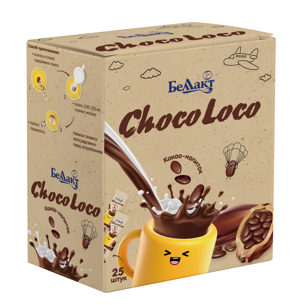 Напиток сухой быстрорастворимый с какао «ChocoLoco»